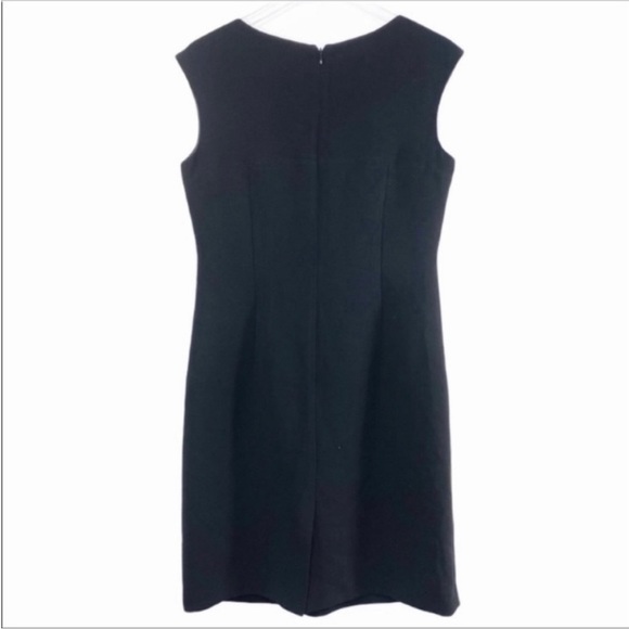 TAHARI pleated sleeveless sheath dress 10 - Picture 3 of 8
